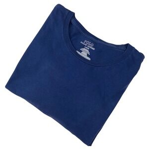Polo Ralph Lauren Mens Classic Fit Blue Cotton Crewneck T-Shirt Large Pony Logo